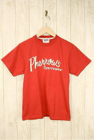 Pherrow's フェローズ ''Pherrow's'' PRINT TEE ''Pherrow's'' 定番ロゴ プリントTシャツ 18S-PT1 S.レッド