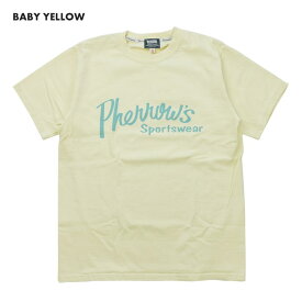 Pherrow's フェローズ LOGO PRINT T-SHIRT　 ロゴ プリント Tシャツ 24S-PT1 送料無料 39ショップ