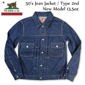 TCB jeans 50's Jean Jacket (新タイプ) デニム ジャケット ワンウォッシュ 50年代 TCB-23-023 送料無料 13.5oz セカンドタイプ
