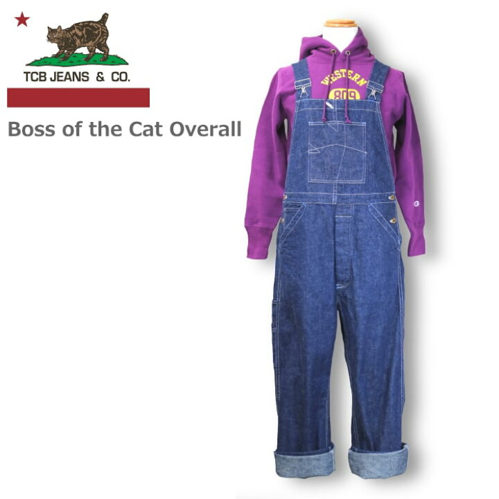 楽天市場】TCB Jeans BOSS OF THE CAT OVERALL ボス オブ ザ キャット 
