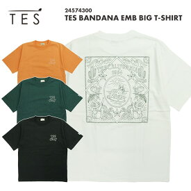 The Endless Summer ザエンドレスサマー TES BANDANA EMB BIG T-SHIRT　テス バンダナ 刺繍 ビッグTシャツ 24574300 送料無料 39ショップ