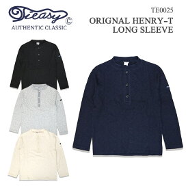 TIEASY AUTHENTIC CLASSIC ティージー オーセンティック クラシック Tieasy ORIGNAL HENRY-T LONG SLEEVE ヘンリーネック TEE ロングスリーブ 長袖 アーミー ミリタリー ボタン TE0025 送料無料