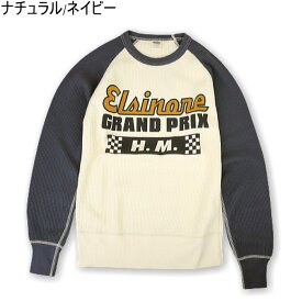 TOYS McCOY トイズマッコイ BIG WAFFLE CREW NECK SHIRT "Elsinore GRAND PRIX" ビッグ ワッフル クルー ネック シャツ "エルシノア グランプリ" 長袖シャツ ロンT TMC2355 2colors 送料無料