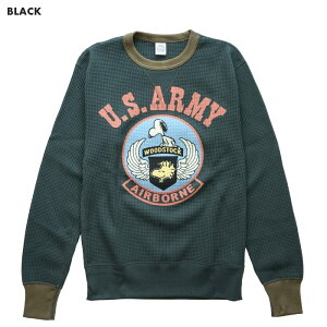 TOYS McCOY �g�C�Y�}�b�R�C BIG WAFFLE CREW NECK SHIRT SNOOPY U.S.ARMY AIRBORNE �r�b�O���b�t�� �N���| �l�b�N �V���c  �X�k�[�s�[ US�A�[�~�[ �G�A�[�{�[��  TMC2455 �������� 39�V���b�v