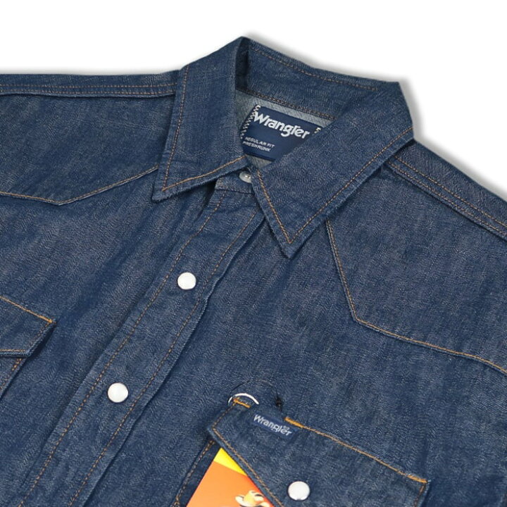 楽天市場】Wrangler 127WM WESTERN DENIM SHIRT ラングラー デニム 