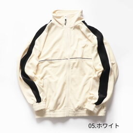 VISION STREET WEAR ベロア トラック ジャケット 長袖 袖リブ ストリート スケーター ビジョン ヴィジョン ブラック ホワイト ブルー ブラウン 3705013101 23S