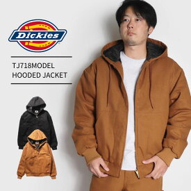 Dickies TJ718MODEL HOODED JACKET メンズ ディッキーズ ミリタリー ワーク フード フーディー パーカー 大きめ ブラック キャメル　80200100 23S