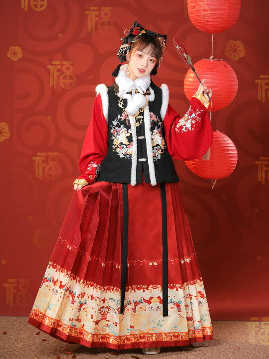 楽天市場】漢服 中華風 6点セット 3色から選べる 帽子 マフラー かばん 