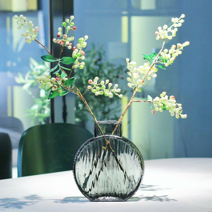 ガラスの花瓶 大 おしゃれ アレンジ インテリア ガラスベース ガラスボトル フラワーベース 大きな花瓶 水栽培 生け花 花器 透明 造花 楽天 おしゃれ