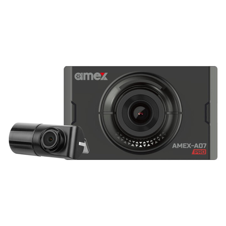 楽天市場】2カメラドライブレコーダー AMEX-A07PW 前後録画 FullHD 200 