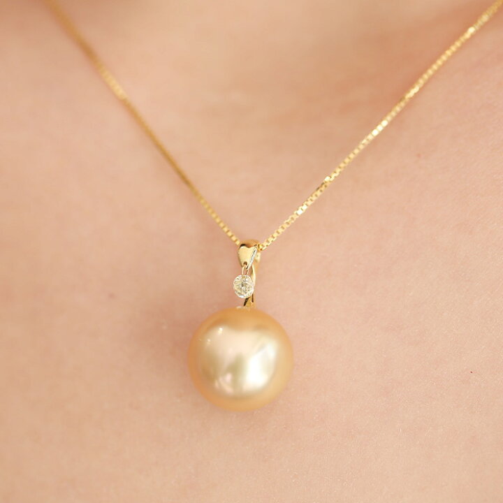 楽天市場】数量限定 K18YG ゴールド パール ネックレス 大粒 真珠  