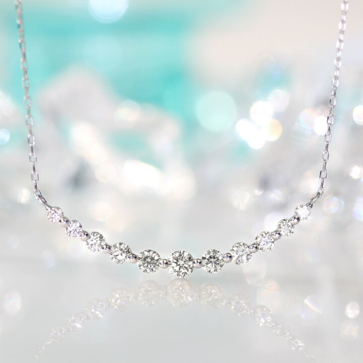 楽天市場】H＆C ダイヤモンド Pt／K18WG 0.5ct ライトブラウン ライン 