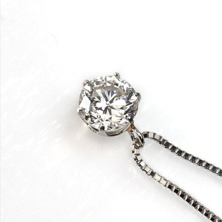 楽天市場】ダイヤ 1.0ct 1カラット ダイヤモンドネックレス 中央宝石 