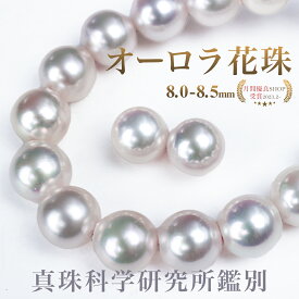 【クーポン発行中】【5本限定】オーロラ花珠 パール ネックレス パールキーパー&クロス付 8.0-8.5 イヤリング ピアス 2点セット アコヤ真珠 真珠科学研究所 鑑別書 冠婚葬祭 真珠 あこや パール 葬式 葬儀 礼服 トップクラス 入学 入園 卒園 卒業 フォーマル