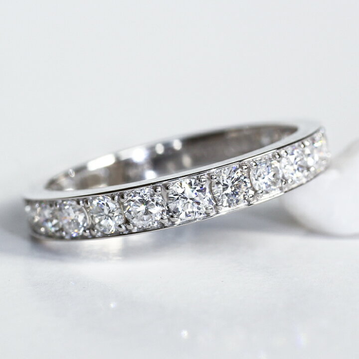 楽天市場】pt950 1.00ct H-SIクラス ダイヤモンド エタニティリング 1 