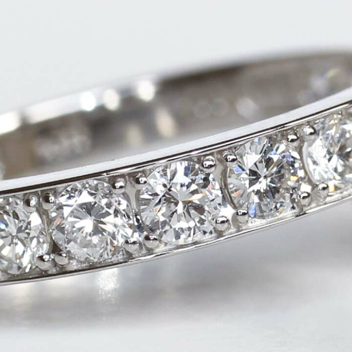 楽天市場】pt950 1.00ct H-SIクラス ダイヤモンド エタニティリング 1 