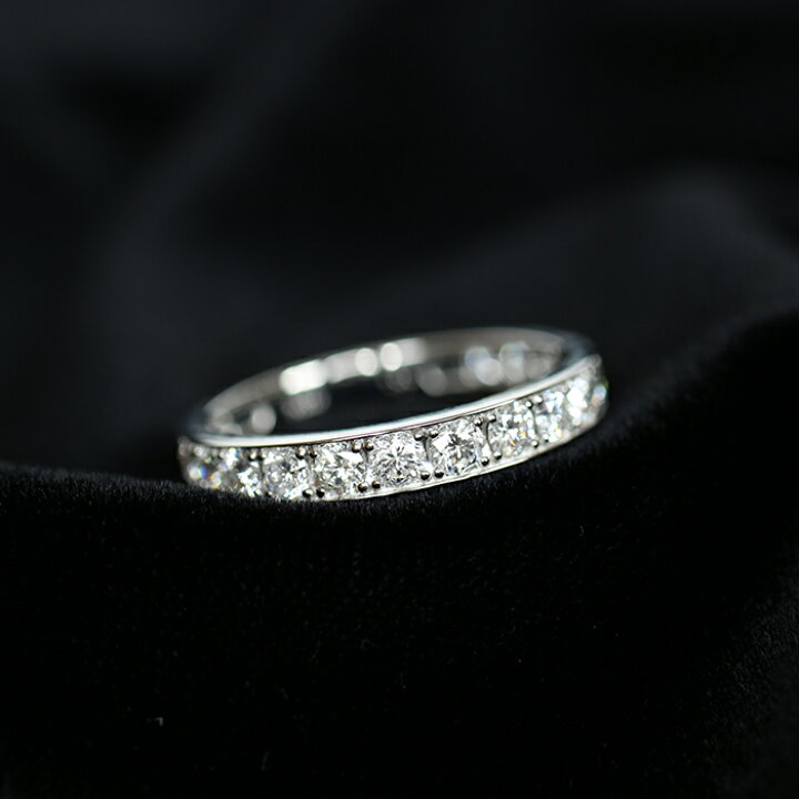 楽天市場】pt950 1.00ct H-SIクラス ダイヤモンド エタニティリング 1 