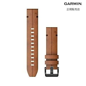 yK[~ Kiz GARMIN QuickFit F6 22mm Chestnut Leather 010-12863-15