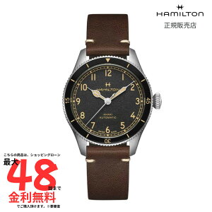 ySSI2l1l100PobNzyn~g Kiz HAMILTON Khaki Aviation Khaki Pilot Pioneer J[L ArG[V pCbg pCIjA  38.00MM U[xg ubN H76205530 