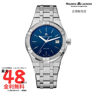 �y���[���X�E���N���A �������K�i�zMAURICE LACROIX AIKON Quartz 40mm AI1108-SS002-430-1