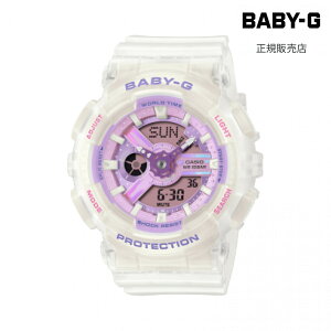 �y���������}���\��P�ő�47.5�{�z�x�r�[G Baby-G BA-110PS-7AJF�J�V�I �������K�i ���f�B�[�X �r���v ���F �v���Y�� �z���C�g �X�P���g�� ���� �N���A ������� ���킢�� �����h�� �ϏՌ� ���蕨