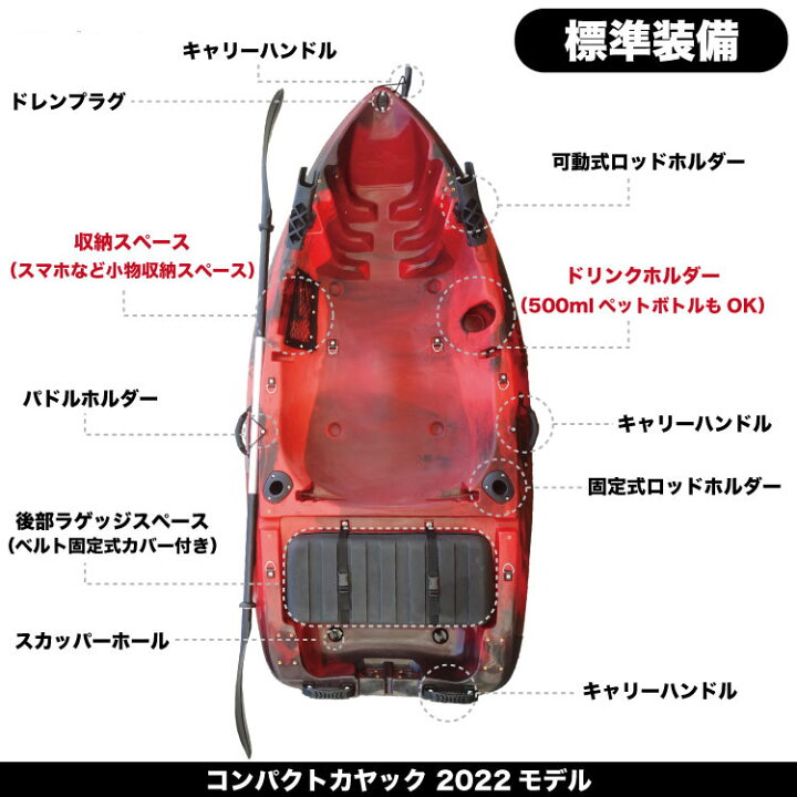 楽天市場】DISCOVERY カヤック 2024年 コンパクトカヤック 