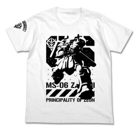 機動戦士ガンダム サンダーボルト サンダーボルト版ザクTシャツ/ホワイト-M（再販）[コスパ]《07月予約》