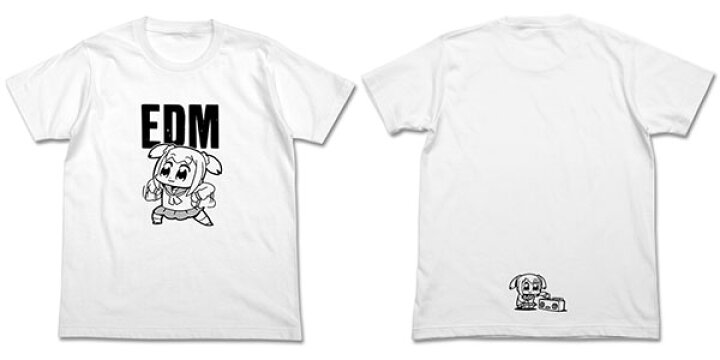 楽天市場 ポプテピピックedm Tシャツ ホワイト M 再販 コスパ １０月予約 あみあみ 楽天市場店