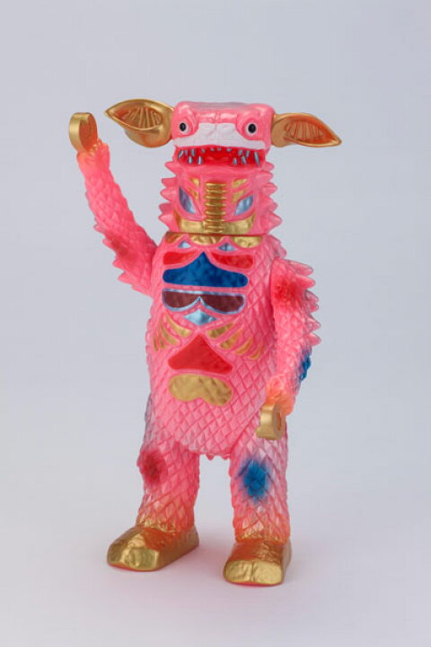 楽天市場】怪獣郷ソフビシリーズ 脳波怪獣 ギャンゴ(ピンク 