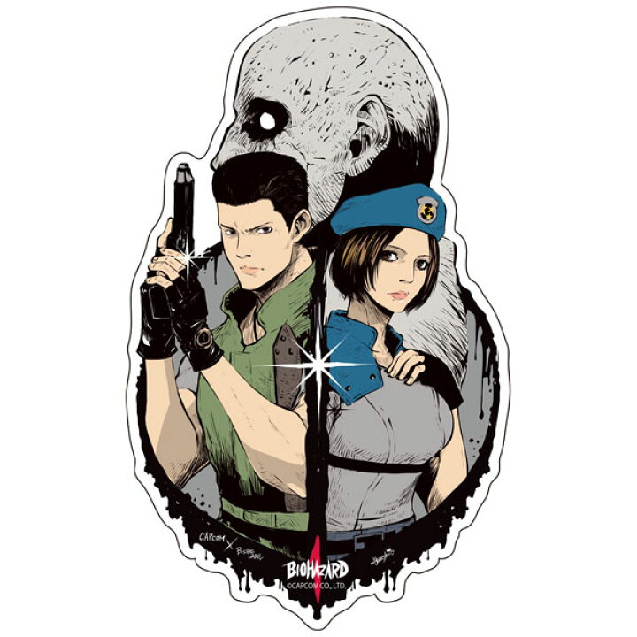楽天市場】CAPCOM×B-SIDE LABELステッカー バイオハザード クリス 