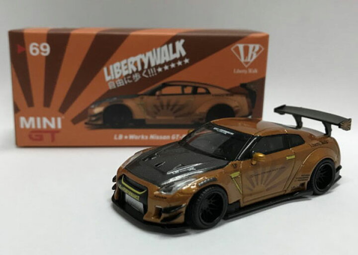 楽天市場】1/64 LB☆WORKS Nissan GT-R R35 タイプ2 リアウイング 