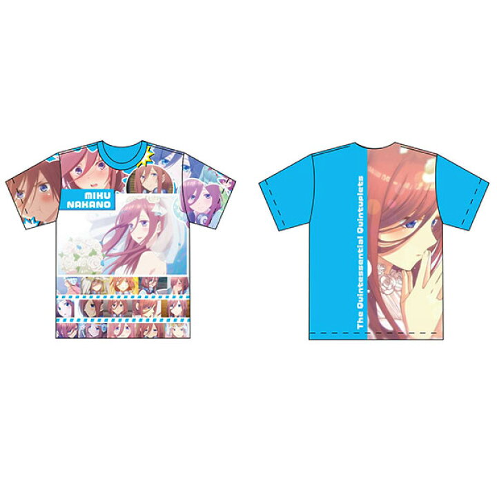 楽天市場 五等分の花嫁 フルグラフィックtシャツ Mサイズ 中野三玖 Y Line 在庫切れ あみあみ 楽天市場店