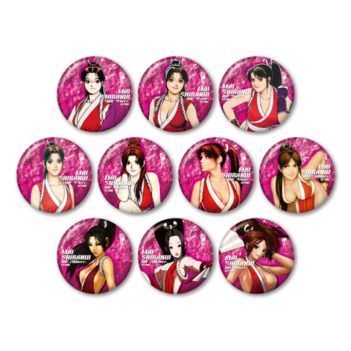 楽天市場】KOF歴代絵柄缶バッジコレクション 不知火舞 10個入りBOX[SNK 不知火舞くじコレ缶バッジSNKKOF15種