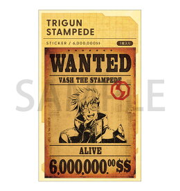 TRIGUN STAMPEDE ステッカー 手配書 6000000$$[ムービック]《在庫切れ》