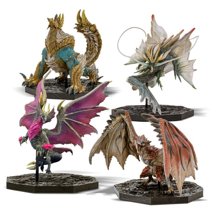 楽天市場】CAPCOM FIGURE BUILDER CUBE MONSTER HUNTER 4体セット 