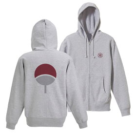 NARUTO-ナルト- 疾風伝 うちは ジップパーカー/MIX GRAY-M（再販）[コスパ]《発売済・在庫品》