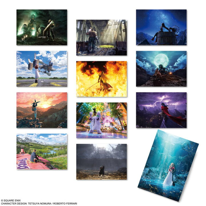 楽天市場】ファイナルファンタジーVII リバース ミニクリアポスター 12 