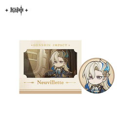 原神 「清潔！大作戦」 缶バッジ＆クリアカードセット ヌヴィレット[miHoYo]《発売済・在庫品》