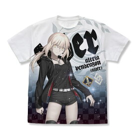 Fate/Grand Order セイバー/アルトリア・ペンドラゴン〔オルタ〕漆黒の騎士王ver新宿1999 フルグラフィックTシャツ/WHITE-M（再販）[コスパ]《03月予約》