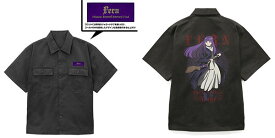 葬送のフリーレン フェルン 刺繍ワークシャツ/GRAY-XXL[コスパ]【送料無料】《発売済・在庫品》