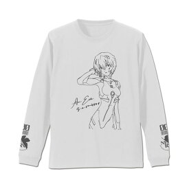 EVANGELION 綾波レイ 袖リブロングスリーブTシャツ/WHITE-M[コスパ]《02月予約》