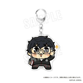 ペルソナ5 ザ・ロイヤル 主人公×ぶくぶ おおきめアクリルキーホルダー 04.知識 ランク5[empty]《発売済・在庫品》