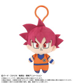 プラフックつきChibiぬいマスコット ドラゴンボールシリーズ 超サイヤ人ゴッド孫悟空[バンダイナムコヌイ]《発売済・在庫品》