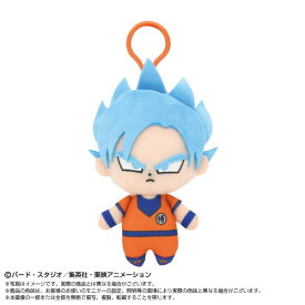 プラフックつきChibiぬいマスコット ドラゴンボールシリーズ 超サイヤ人ゴッド超サイヤ人孫悟空[バンダイナムコヌイ]《発売済・在庫品》