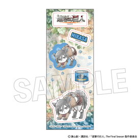 進撃の巨人 調査兵にゃん ステッカー ミカサ[PROOF]《03月予約》