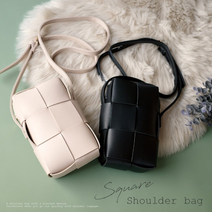 楽天市場】500円offクーポン◇カジュアル 編み込み ショルダーバッグ  