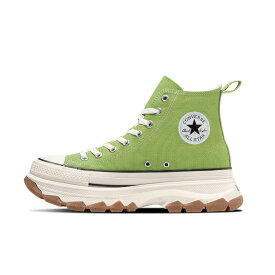 スニーカー 歩きやすい 滑らない CONVERSE コンバース ALL STAR (R) TREKWAVE HI 5センチヒール 疲れない レディース 厚底 ハイカット グレー グリーン 22.5 24.5 レースアップ ライトグリーン