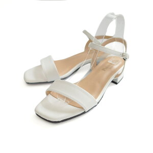 30日限定クーポン◆サンダル 天然皮革 日本製 本革 スクエアトゥサンダル 3センチヒール 歩きやすい レディース 痛くない ローヒール ブラック ホワイト シルバー ベージュ 22.0 25.0 外反母趾