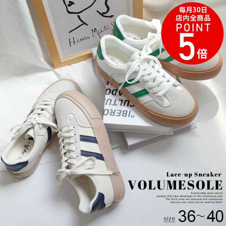 楽天市場】30日全品P5倍☆スニーカー レディース レースアップ 