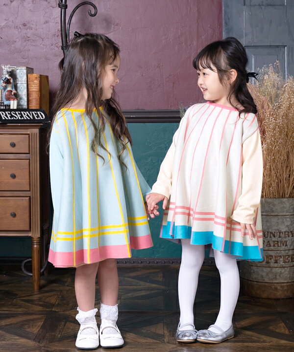 楽天市場】【 SALE 40%OFF 】 キッズ ワンピース ニット 長袖 女の子 